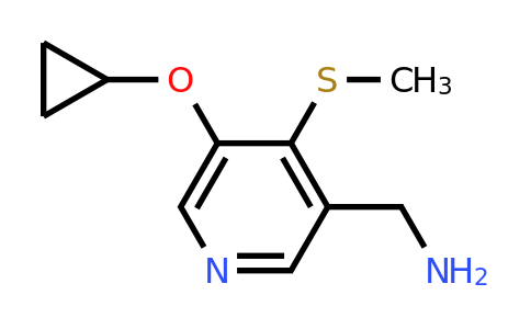 CAS 1243479-63-1 | (5-Cyclopropoxy-4-(methylthio)pyridin-3-YL)methanamine