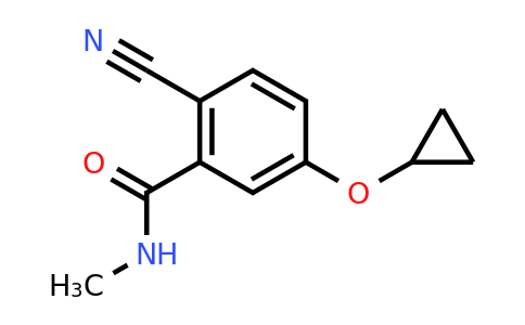 CAS 1243479-66-4 | 2-Cyano-5-cyclopropoxy-N-methylbenzamide