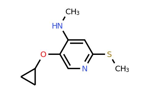 CAS 1243479-67-5 | 5-Cyclopropoxy-N-methyl-2-(methylsulfanyl)pyridin-4-amine