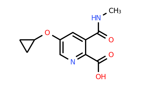CAS 1243479-69-7 | 5-Cyclopropoxy-3-(methylcarbamoyl)picolinic acid