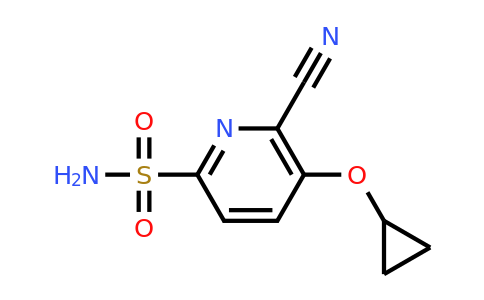 CAS 1243479-70-0 | 6-Cyano-5-cyclopropoxypyridine-2-sulfonamide