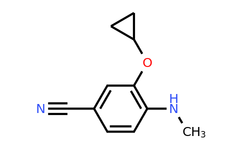 CAS 1243479-74-4 | 3-Cyclopropoxy-4-(methylamino)benzonitrile