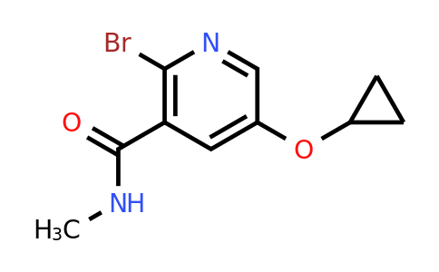 CAS 1243479-75-5 | 2-Bromo-5-cyclopropoxy-N-methylnicotinamide