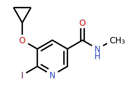 CAS 1243479-79-9 | 5-Cyclopropoxy-6-iodo-N-methylnicotinamide
