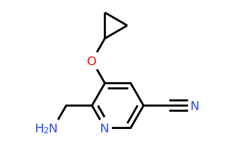 CAS 1243479-85-7 | 6-(Aminomethyl)-5-cyclopropoxynicotinonitrile