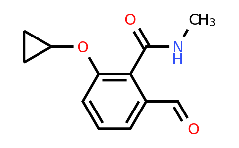 CAS 1243479-87-9 | 2-Cyclopropoxy-6-formyl-N-methylbenzamide
