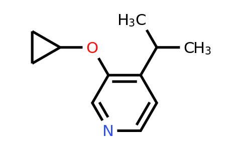 CAS 1243479-89-1 | 3-Cyclopropoxy-4-(propan-2-YL)pyridine