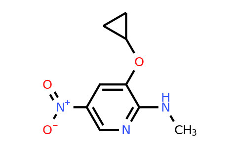 CAS 1243479-94-8 | 3-Cyclopropoxy-N-methyl-5-nitropyridin-2-amine