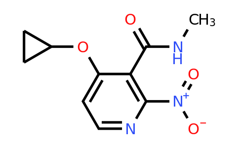 CAS 1243480-02-5 | 4-Cyclopropoxy-N-methyl-2-nitronicotinamide