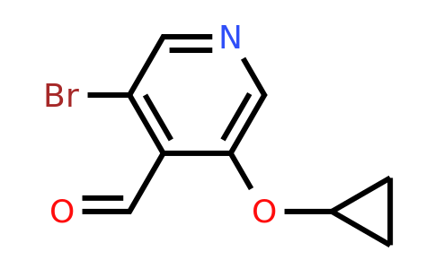 CAS 1243480-03-6 | 3-Bromo-5-cyclopropoxyisonicotinaldehyde