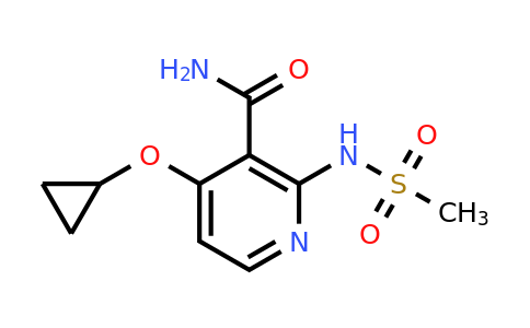 CAS 1243480-04-7 | 4-Cyclopropoxy-2-(methylsulfonamido)nicotinamide