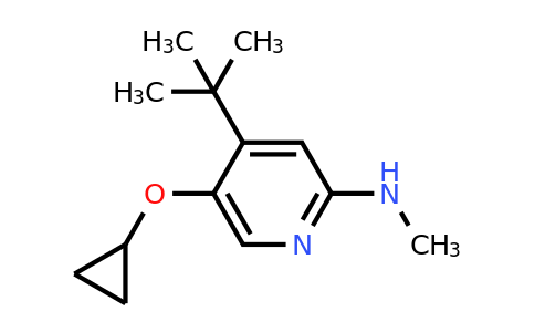 CAS 1243480-05-8 | 4-Tert-butyl-5-cyclopropoxy-N-methylpyridin-2-amine