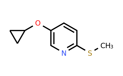CAS 1243480-07-0 | 5-Cyclopropoxy-2-(methylsulfanyl)pyridine