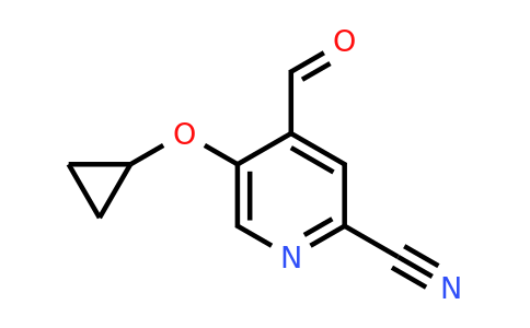 CAS 1243480-09-2 | 5-Cyclopropoxy-4-formylpicolinonitrile