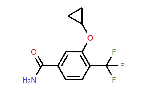 CAS 1243480-18-3 | 3-Cyclopropoxy-4-(trifluoromethyl)benzamide