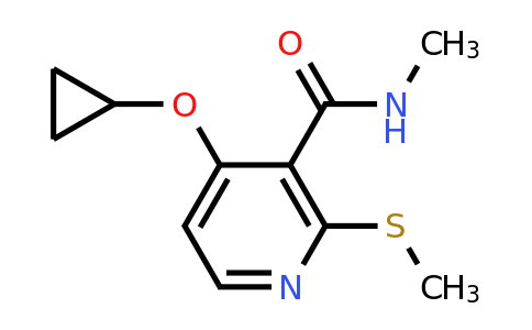 CAS 1243480-22-9 | 4-Cyclopropoxy-N-methyl-2-(methylthio)nicotinamide
