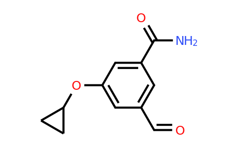 CAS 1243480-33-2 | 3-Cyclopropoxy-5-formylbenzamide