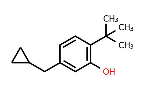 CAS 1243480-36-5 | 2-Tert-butyl-5-(cyclopropylmethyl)phenol