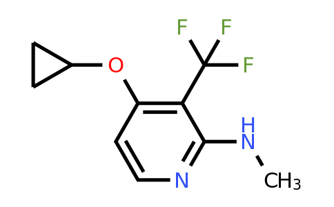 CAS 1243480-39-8 | 4-Cyclopropoxy-N-methyl-3-(trifluoromethyl)pyridin-2-amine