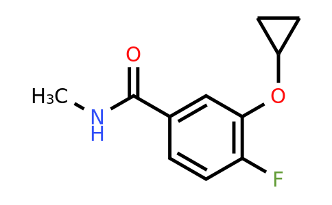 CAS 1243480-44-5 | 3-Cyclopropoxy-4-fluoro-N-methylbenzamide