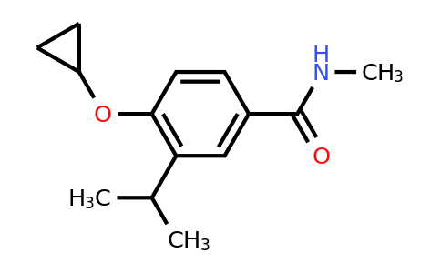 CAS 1243480-47-8 | 4-Cyclopropoxy-3-isopropyl-N-methylbenzamide