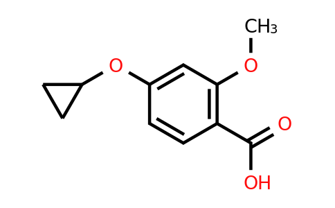 CAS 1243480-48-9 | 4-Cyclopropoxy-2-methoxybenzoic acid