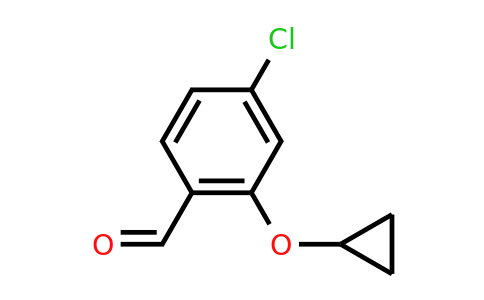 CAS 1243480-49-0 | 4-Chloro-2-cyclopropoxybenzaldehyde