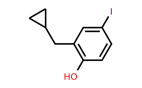 CAS 1243480-51-4 | 2-(Cyclopropylmethyl)-4-iodophenol