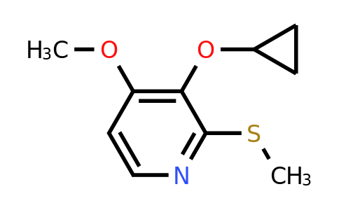 CAS 1243480-52-5 | 3-Cyclopropoxy-4-methoxy-2-(methylsulfanyl)pyridine