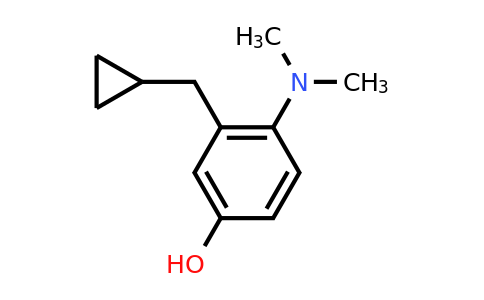 CAS 1243480-53-6 | 3-(Cyclopropylmethyl)-4-(dimethylamino)phenol