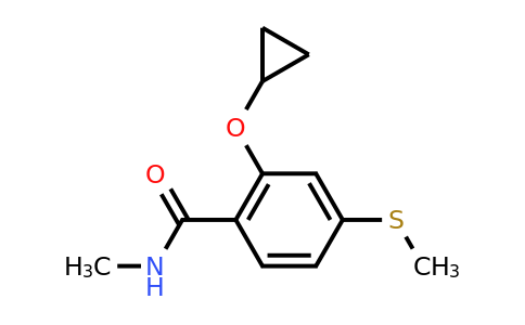 CAS 1243480-55-8 | 2-Cyclopropoxy-N-methyl-4-(methylthio)benzamide