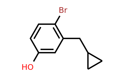 CAS 1243480-56-9 | 4-Bromo-3-(cyclopropylmethyl)phenol