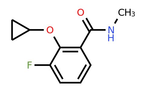 CAS 1243480-58-1 | 2-Cyclopropoxy-3-fluoro-N-methylbenzamide