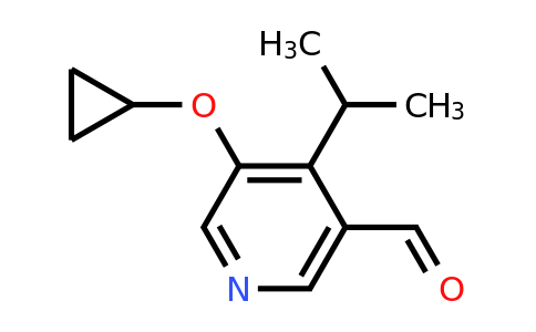 CAS 1243480-59-2 | 5-Cyclopropoxy-4-isopropylnicotinaldehyde