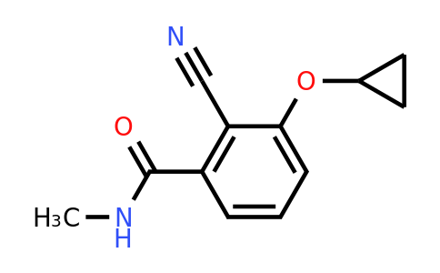 CAS 1243480-62-7 | 2-Cyano-3-cyclopropoxy-N-methylbenzamide