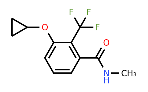 CAS 1243480-64-9 | 3-Cyclopropoxy-N-methyl-2-(trifluoromethyl)benzamide