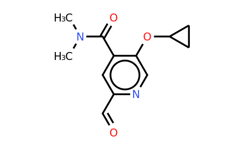 CAS 1243480-65-0 | 5-Cyclopropoxy-2-formyl-N,n-dimethylisonicotinamide