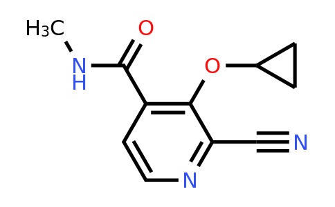 CAS 1243480-66-1 | 2-Cyano-3-cyclopropoxy-N-methylisonicotinamide