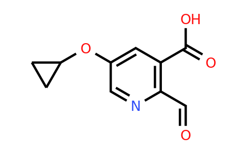 CAS 1243480-68-3 | 5-Cyclopropoxy-2-formylnicotinic acid