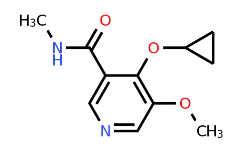 CAS 1243480-73-0 | 4-Cyclopropoxy-5-methoxy-N-methylnicotinamide