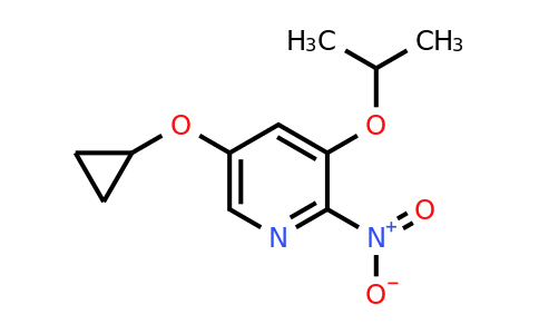 CAS 1243480-74-1 | 5-Cyclopropoxy-3-isopropoxy-2-nitropyridine