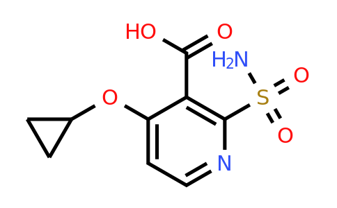CAS 1243480-77-4 | 4-Cyclopropoxy-2-sulfamoylnicotinic acid
