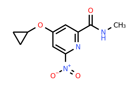 CAS 1243480-78-5 | 4-Cyclopropoxy-N-methyl-6-nitropicolinamide
