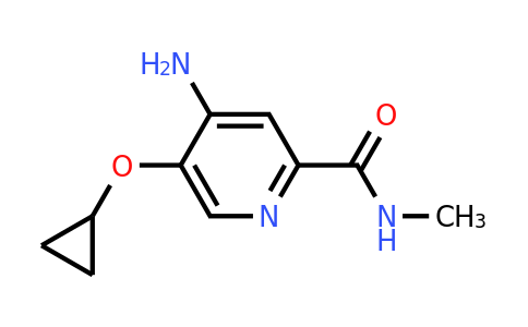 CAS 1243480-90-1 | 4-Amino-5-cyclopropoxy-N-methylpicolinamide