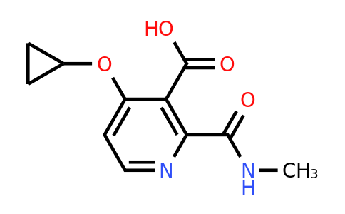 CAS 1243480-95-6 | 4-Cyclopropoxy-2-(methylcarbamoyl)nicotinic acid