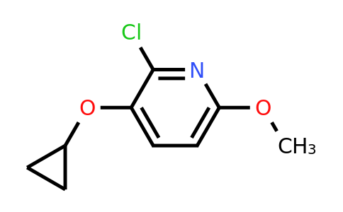 CAS 1243480-97-8 | 2-Chloro-3-cyclopropoxy-6-methoxypyridine