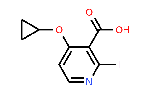 CAS 1243480-98-9 | 4-Cyclopropoxy-2-iodonicotinic acid
