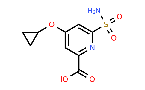 CAS 1243481-08-4 | 4-Cyclopropoxy-6-sulfamoylpicolinic acid
