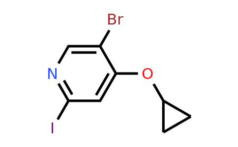 CAS 1243481-12-0 | 5-Bromo-4-cyclopropoxy-2-iodopyridine