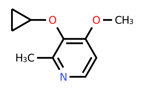 CAS 1243481-25-5 | 3-Cyclopropoxy-4-methoxy-2-methylpyridine